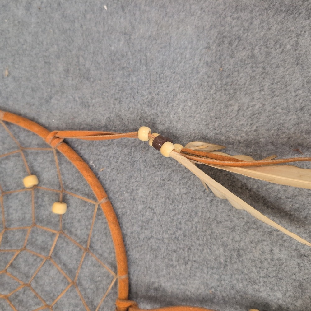 Handmade Dream Catcher Feathers Beads Natural Bohemian Wall Hanging Decor - Picture 5 of 5